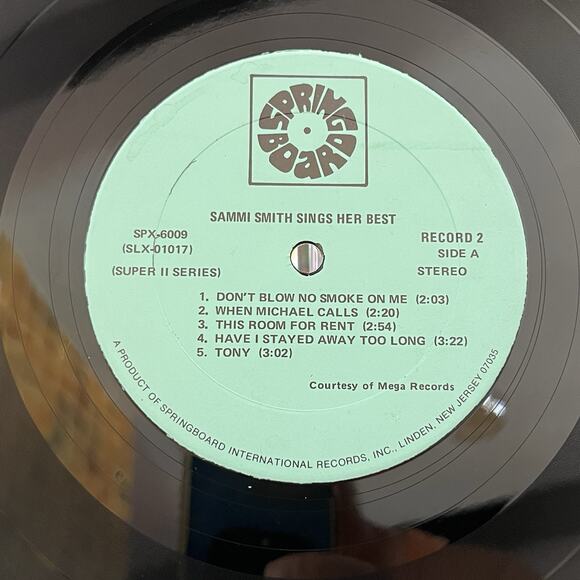 Sammi Smith Sings Her Best 2xVinyl LP Springboard SPX-6009 - Picture 7 of 11
